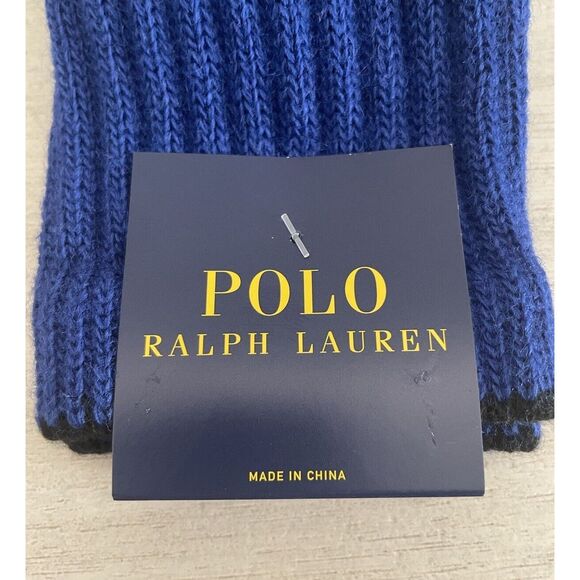 Polo Ralph Lauren Men’s Wool Blend Royal Blue Grey Winter Crew Socks Size 10-13 - Picture 6 of 6